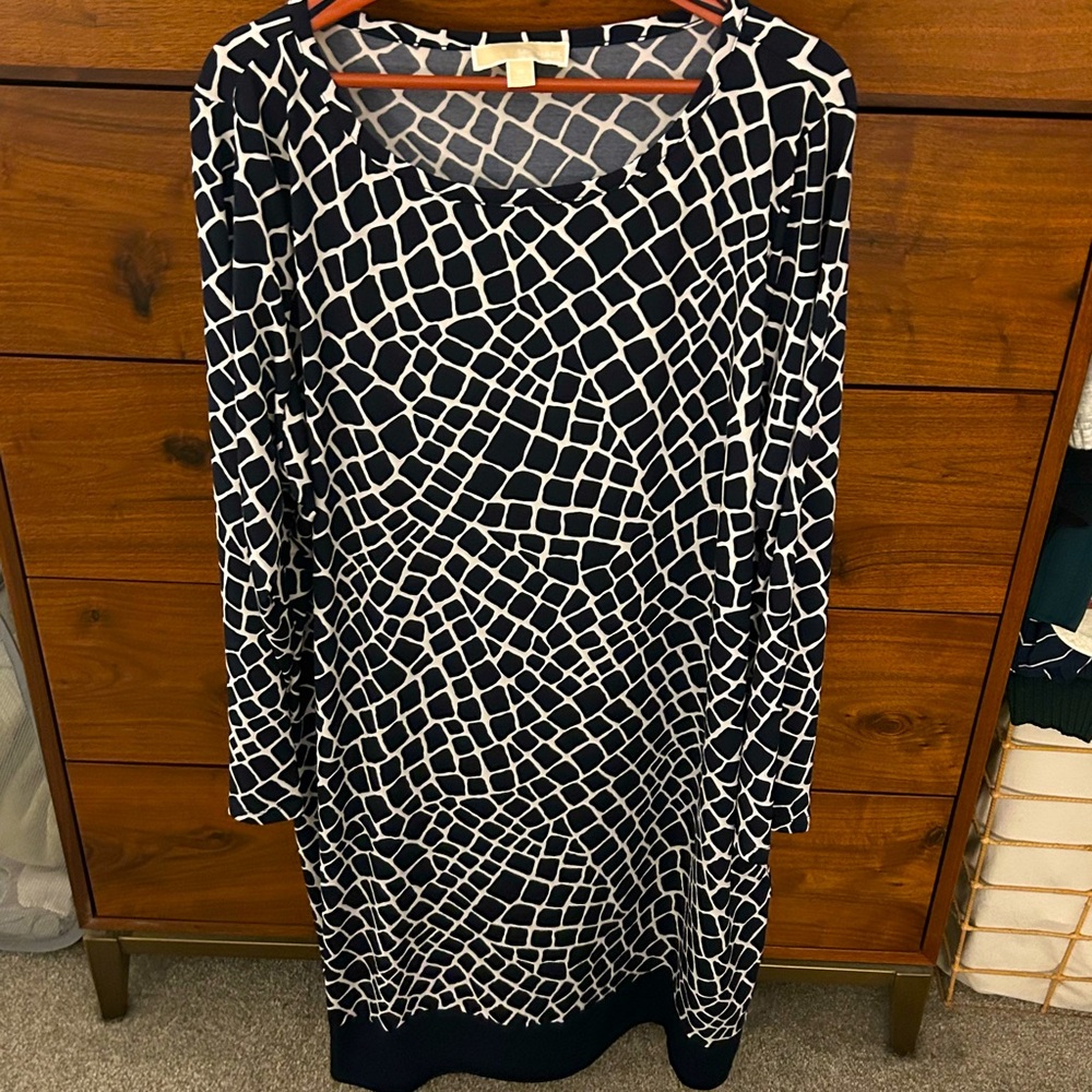 Michael Kors 3x slip dress navy blue